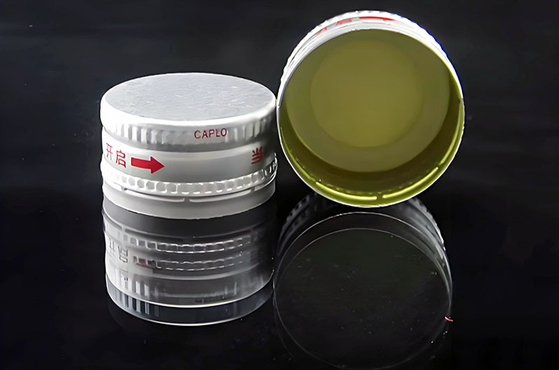 28mm Silver Aluminium ROPP Cap with Liner