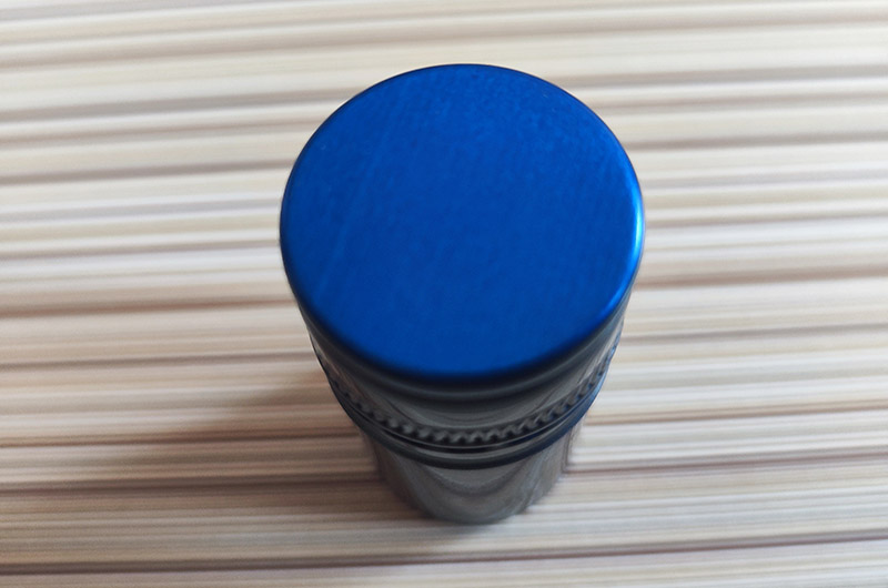 Blue Aluminum Bottle Cap
