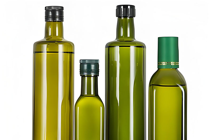 Green Dark Oil Bottle
