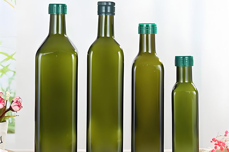 Green Dark Oil Bottle Caps