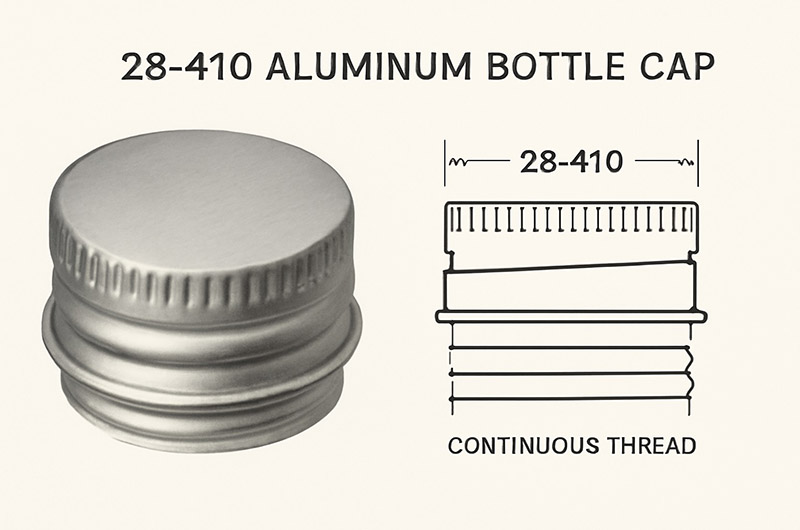 28 410 aluminum bottle cap