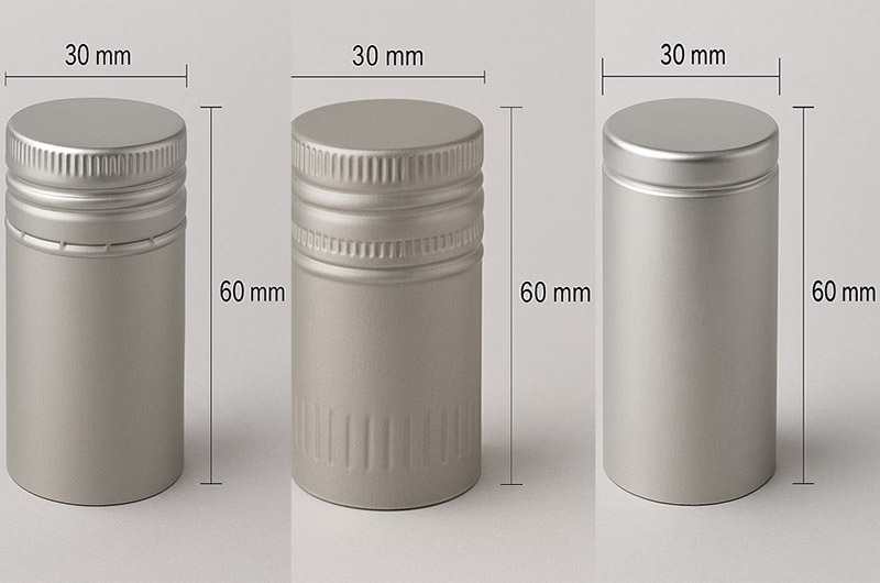 30x60mm Aluminum Cap
