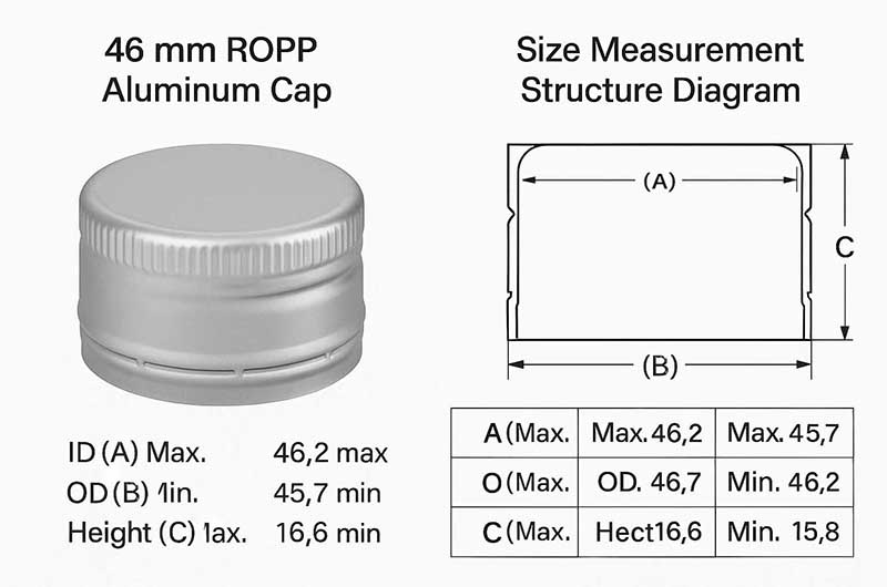 46 mm ROPP Aluminum Cap