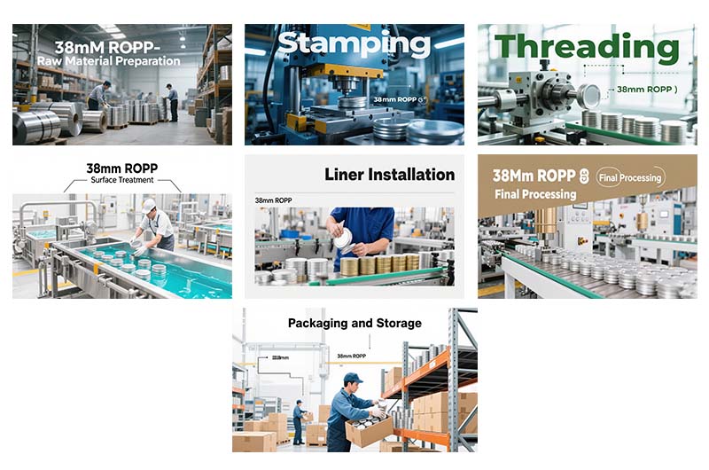 Manufacturing Process of 38mm Aluminum ROPP Cap