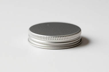 Silver Aluminum Screw Top Cap