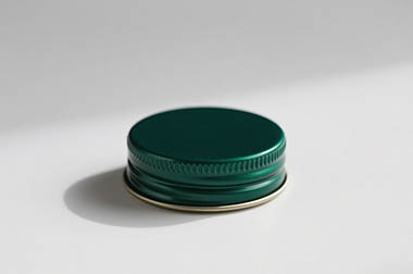 Dark Green Aluminum Screw Top Cap