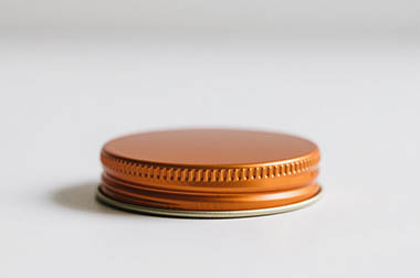Orange Aluminum Screw Top Cap