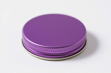Purple Aluminum Screw Top Cap