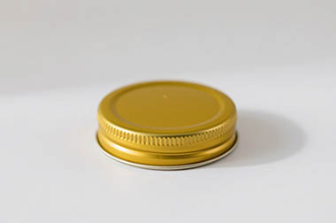 Yellow Aluminum Screw Top Cap