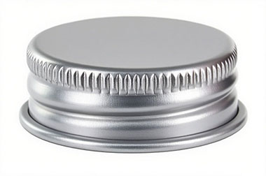 Silver Aluminum Screw Cap