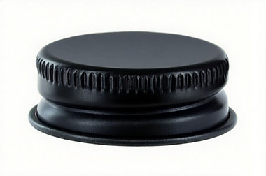 Black Aluminum Screw Cap