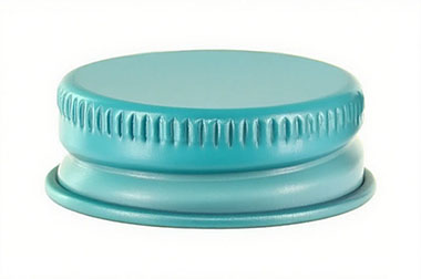 Light Blue Aluminum Screw Cap