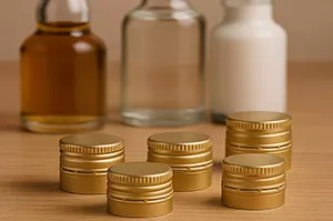 Gold 18mm ROPP Aluminum Caps