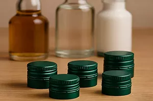 Green 18mm ROPP Aluminum Caps