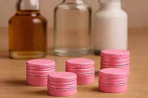 Pink 18mm ROPP Aluminum Caps