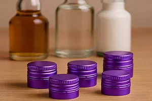 Purple 18mm ROPP Aluminum Caps