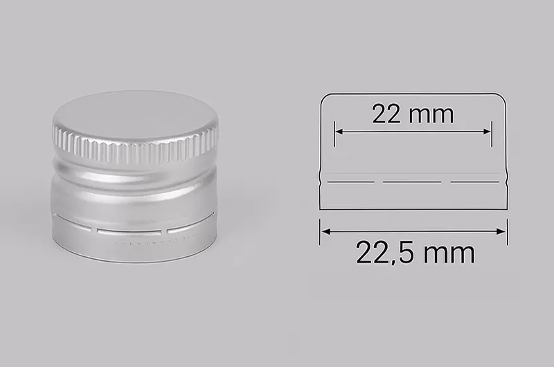22mm Aluminium Ropp Caps