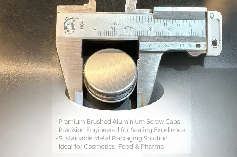 Brushed Aluminium Screw Caps