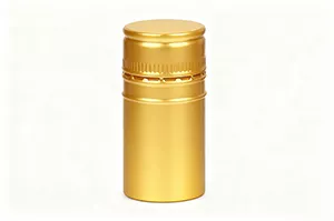 Gold Wine Aluminum Cap