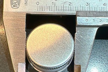 Brushed aluminium screw caps
