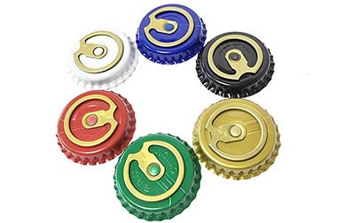 Pull Ring Easy Open Aluminum Crown Caps
